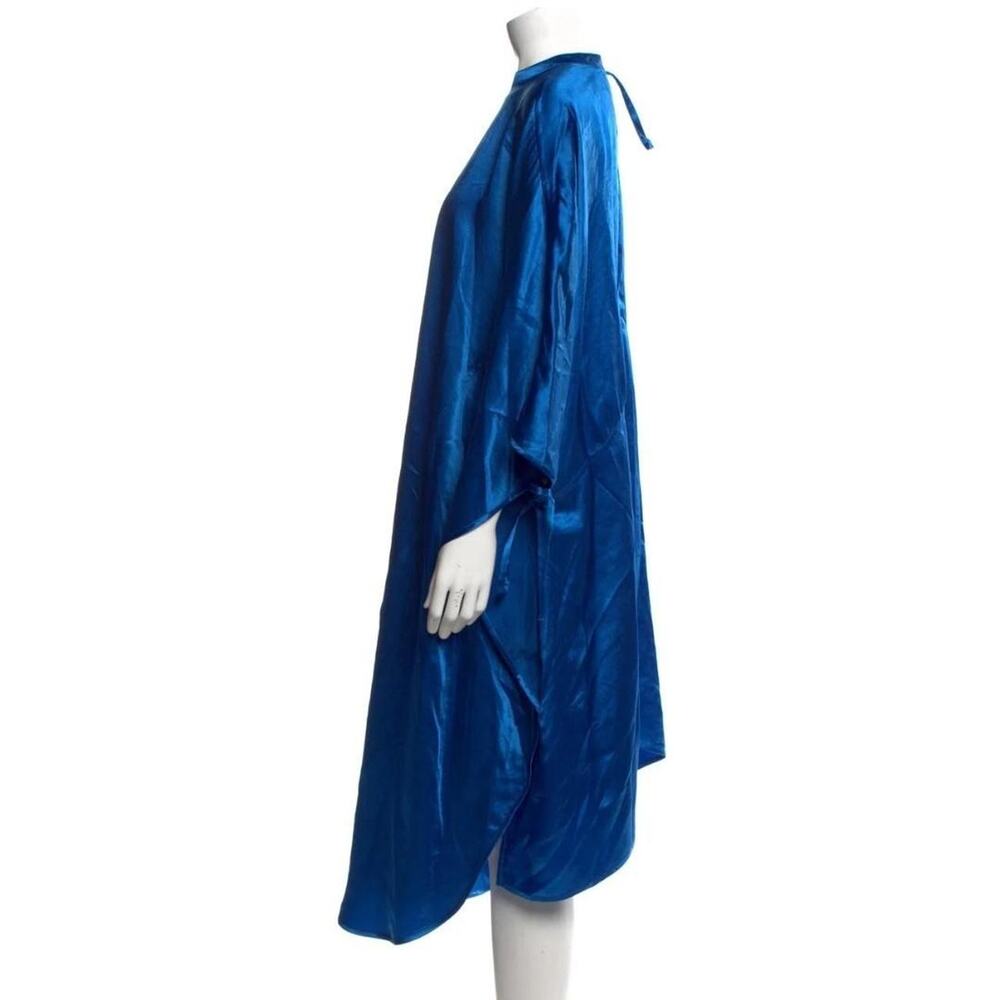 Acne Blue Satin Mini Dress - Picture 2 of 7